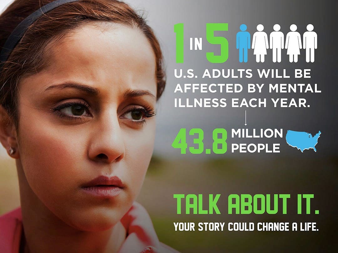 Stamp Out Stigma — the campaign creative up close: 1 in 5, Talk about it